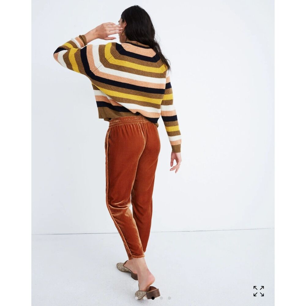 Madewell Women's Track Trousers in Velvet Vintage Gold Size Medium - Picture 15 of 15